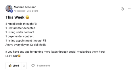 Original member screenshot: Mariana Feliciano